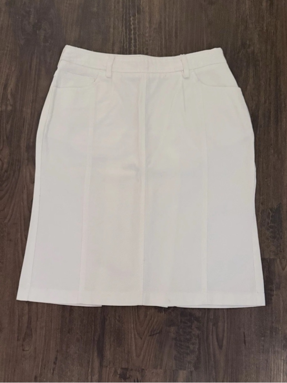 Emporio Armani Women’s Pencil Skirt White Knee Length Fish Tail Skirt Size 6